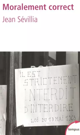 Couverture du produit · Moralement correct