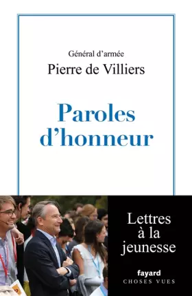 Couverture du produit · Paroles d'honneur: Lettres à la jeunesse
