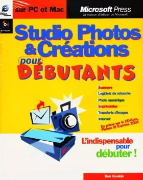 Couverture du produit · Studio Photos et Créations pour débutants (avec CD-Rom)