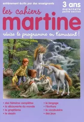 Couverture du produit · Les cahiers de Martine maternelle petite section 3 ans: Révise le programme en t'amusant !