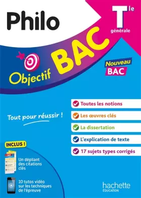 Couverture du produit · Objectif BAC Tle Philosophie BAC 2025