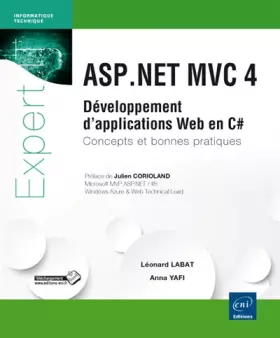 Couverture du produit · ASP.NET MVC 4 - Développement d'applications Web en C - Concepts et bonnes pratiques
