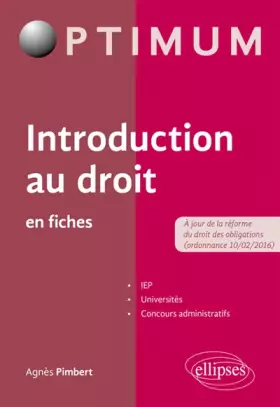 Couverture du produit · Introduction au Droit en Fiches