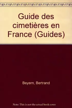 Couverture du produit · Guide des cimetières en France