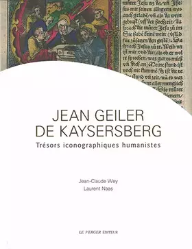 Couverture du produit · Jean Geiler de Kaysersberg: Trésors iconographiques humanistes