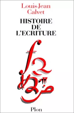 Couverture du produit · Histoire de l'écriture