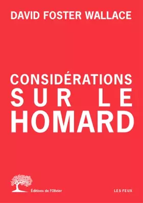 Couverture du produit · Considérations sur le homard