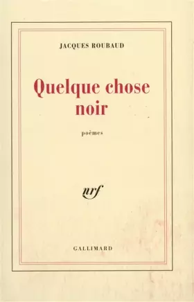 Couverture du produit · Quelque chose noir