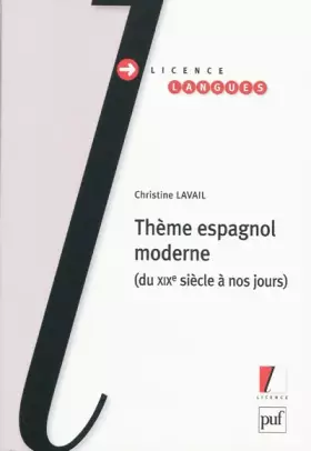 Couverture du produit · Thème espagnol moderne: Du XIXe siècle à nos jours