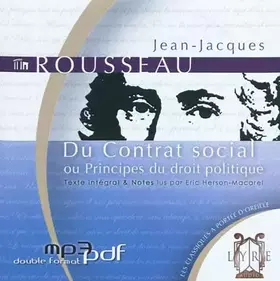 Couverture du produit · Du Contrat social ou Principes du droit politique