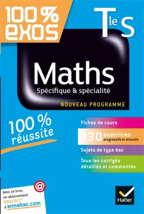 Couverture du produit · Maths Tle S Spécifique & spécialité: Exercices résolus - Terminale S