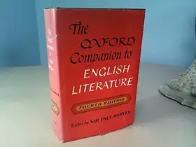Couverture du produit · The Oxford Companion to English Literature Fourth Edition