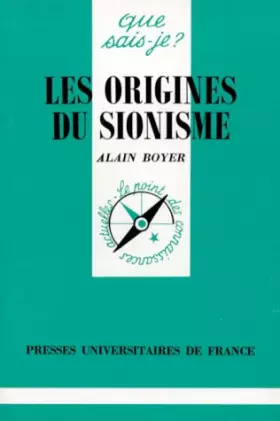 Couverture du produit · Les origines du sionisme