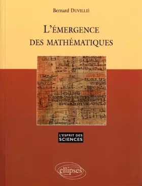 Couverture du produit · L'émergence des mathématiques