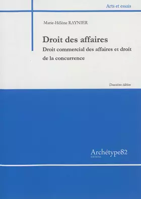 Couverture du produit · Droit des affaires: Droit commercial des affaires et droit de la concurrence