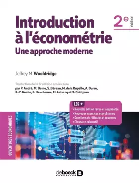 Couverture du produit · Introduction à l'économétrie: Une approche moderne