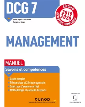 Couverture du produit · DCG 7 Management - Manuel - Réforme 2019-2020: Réforme Expertise comptable 2019-2020 (2019-2020)