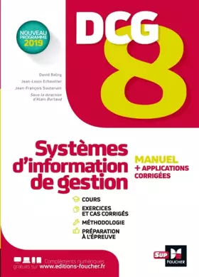 Couverture du produit · DCG 8 - Systèmes d'information de gestion - Manuel et applications