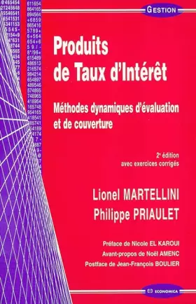 Couverture du produit · Produits de Taux d'Intérêt : Méthodes dynamiques d'évaluation et de couverture (avec exercices corrigés)