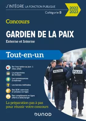 Couverture du produit · Concours Gardien de la paix 2022-2023: Tout-en-un (2022-2023)