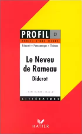 Couverture du produit · Le Neveu de Rameau, Diderot : analyse critique