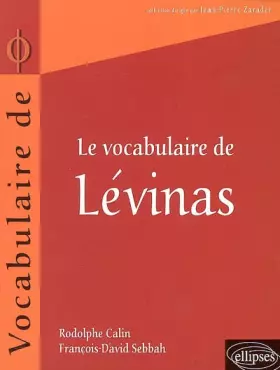 Couverture du produit · Le vocabulaire de levinas