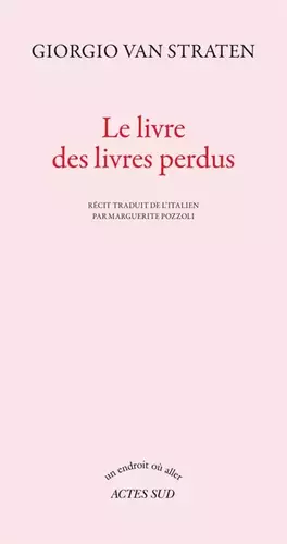 Couverture du produit · Le livre des livres perdus