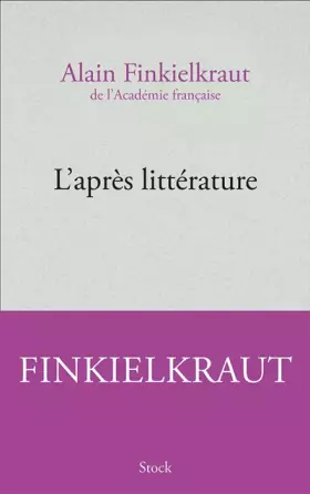 Couverture du produit · L'après littérature