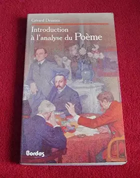 Couverture du produit · Introduction à l'analyse du poème