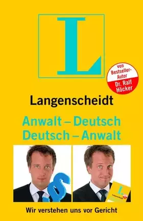 Couverture du produit · Langenscheidt Anwalt-Deutsch/Deutsch-Anwalt: Wir verstehen uns vor Gericht (Langenscheidt ...-Deutsch)