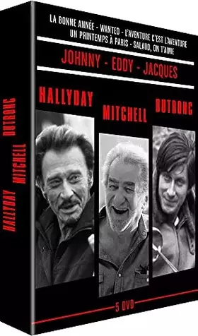 Couverture du produit · Hallyday-Mitchell-Dutronc-Coffret : Salaud, on t'aime + + L'Aventure C'est L'Aventure + Un Printemps à Paris + À Nous Deux + Wa