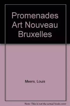 Couverture du produit · Promenades : art nouveau à Bruxelles