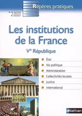 Couverture du produit · INSTITUTIONS DE LA FRANCE