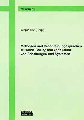 Couverture du produit · Methoden und Beschreibungssprachen zur Modellierung und Verifikation von Schaltungen und Systemen