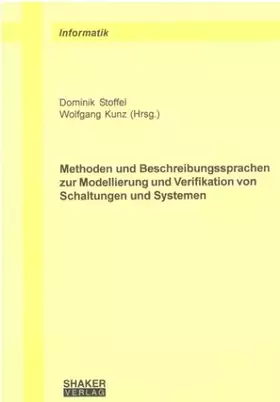 Couverture du produit · Methoden und Beschreibungssprachen zur Modellierung und Verifikation von Schaltungen und Systemen
