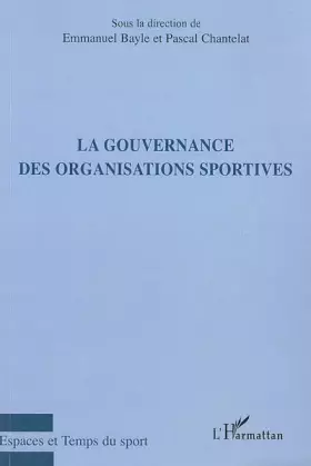Couverture du produit · La gouvernance des organisations sportives