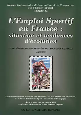 Couverture du produit · L'emploi sportif en France : situation et tendances d'évolution