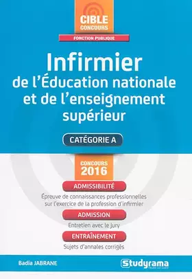 Couverture du produit · Infirmière de l'éducation nationale et de l'enseignement supérieur
