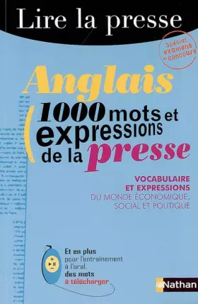 Couverture du produit · Anglais : 1000 mots et expressions de la presse