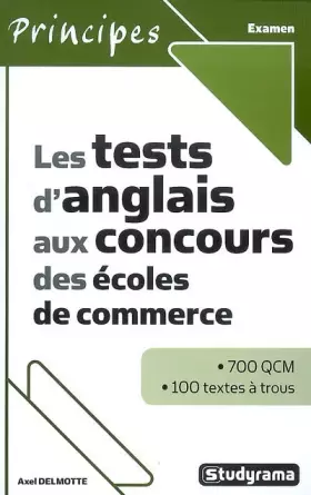 Couverture du produit · Les tests d'anglais aux concours des écoles de commerce