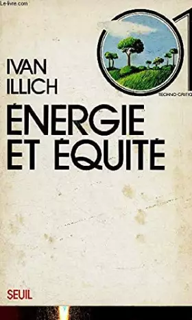 Couverture du produit · Énergie et équité (Techno-critique)