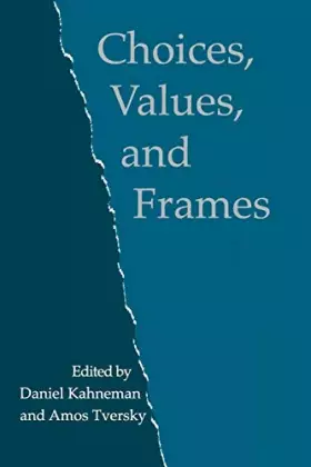 Couverture du produit · Choices, Values, and Frames