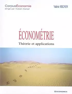 Couverture du produit · Econométrie : Théorie et applications