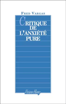 Couverture du produit · Critique de l'anxiété pure