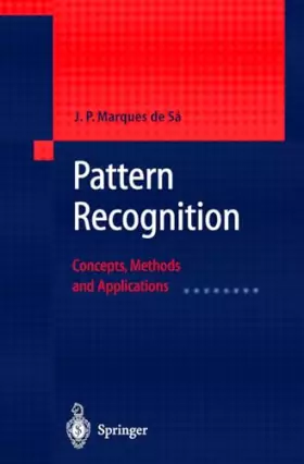 Couverture du produit · Pattern Recognition: Concepts, Methods and Applications