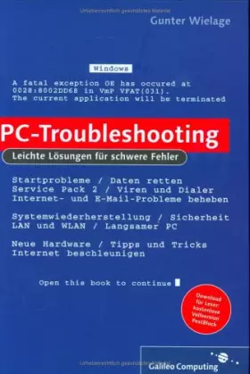 Couverture du produit · PC-Troubleshooting: Leichte Lösungen für schwere Fehler (Galileo Computing)