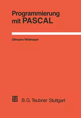 Couverture du produit · Programmierung mit PASCAL