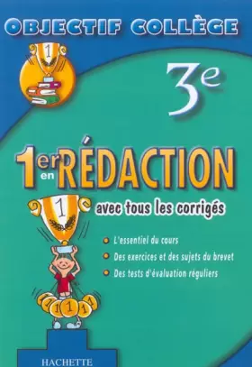 Couverture du produit · 1er en Rédaction, 3ème (+ corrigés)