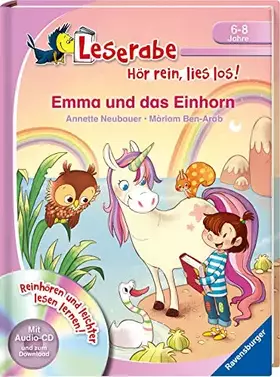 Couverture du produit · Emma und das Einhorn - Leserabe ab 1. Klasse - Erstlesebuch für Kinder ab 6 Jahren: und zum Download (Leserabe - Hör rein, lies