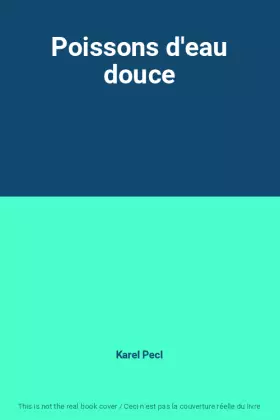 Couverture du produit · Poissons d'eau douce